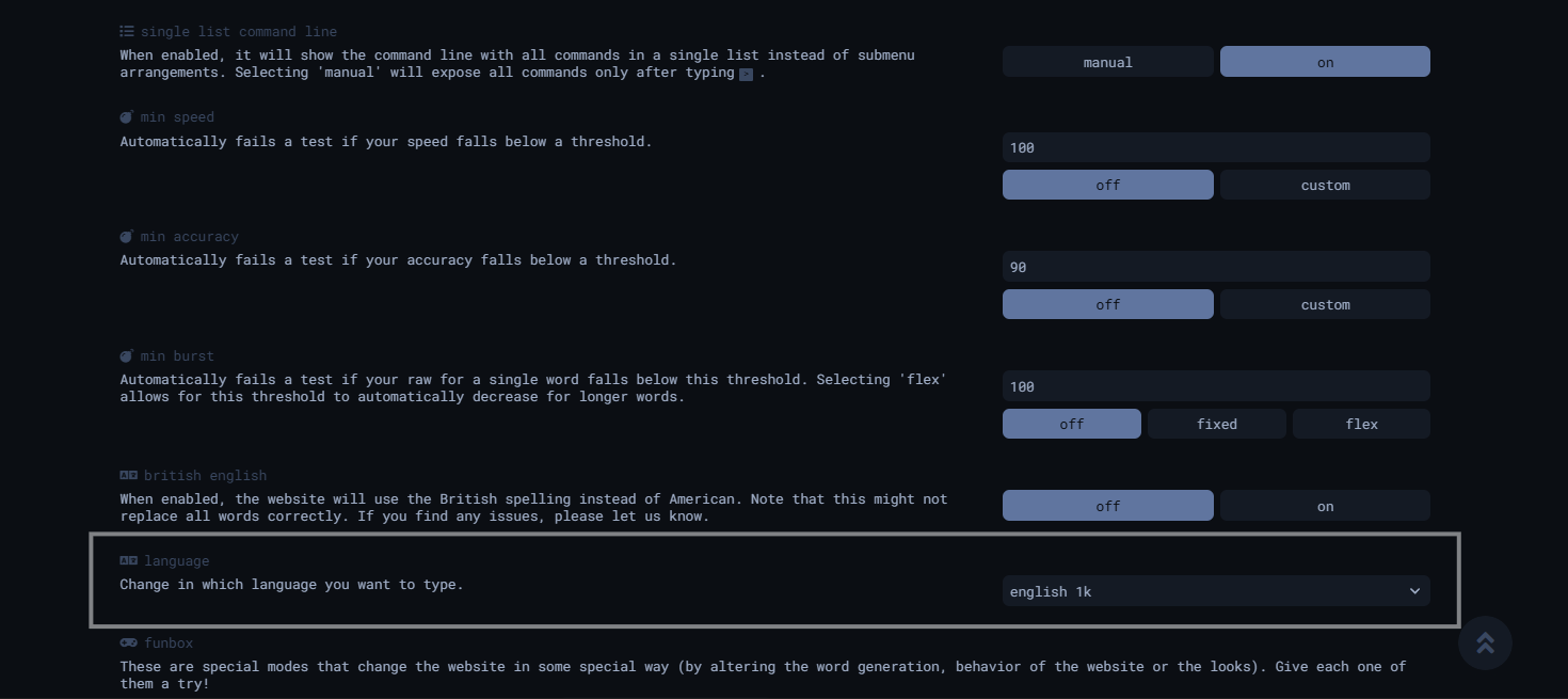 MonkeyType website screenshot